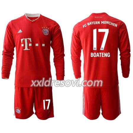 FC Bayern München Jerome Boateng 17 Domaći Dječji Komplet Dresovi za Nogomet 2020-2021 Dugim Rukavima (+ kratke hlače)